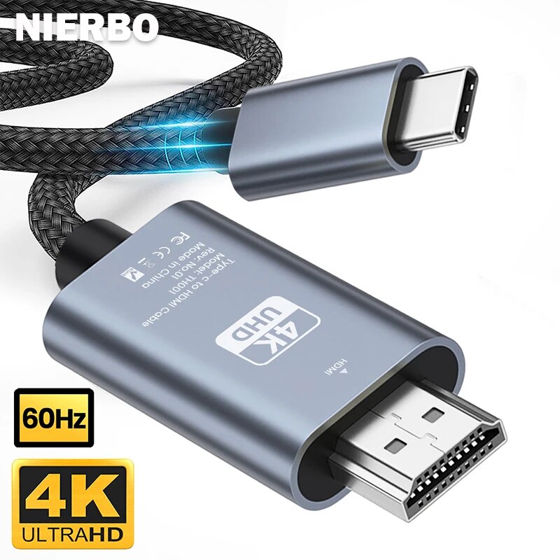 Usb C Dock Dual Hdmi 4K - NIERBO USB C to HDMI Cable