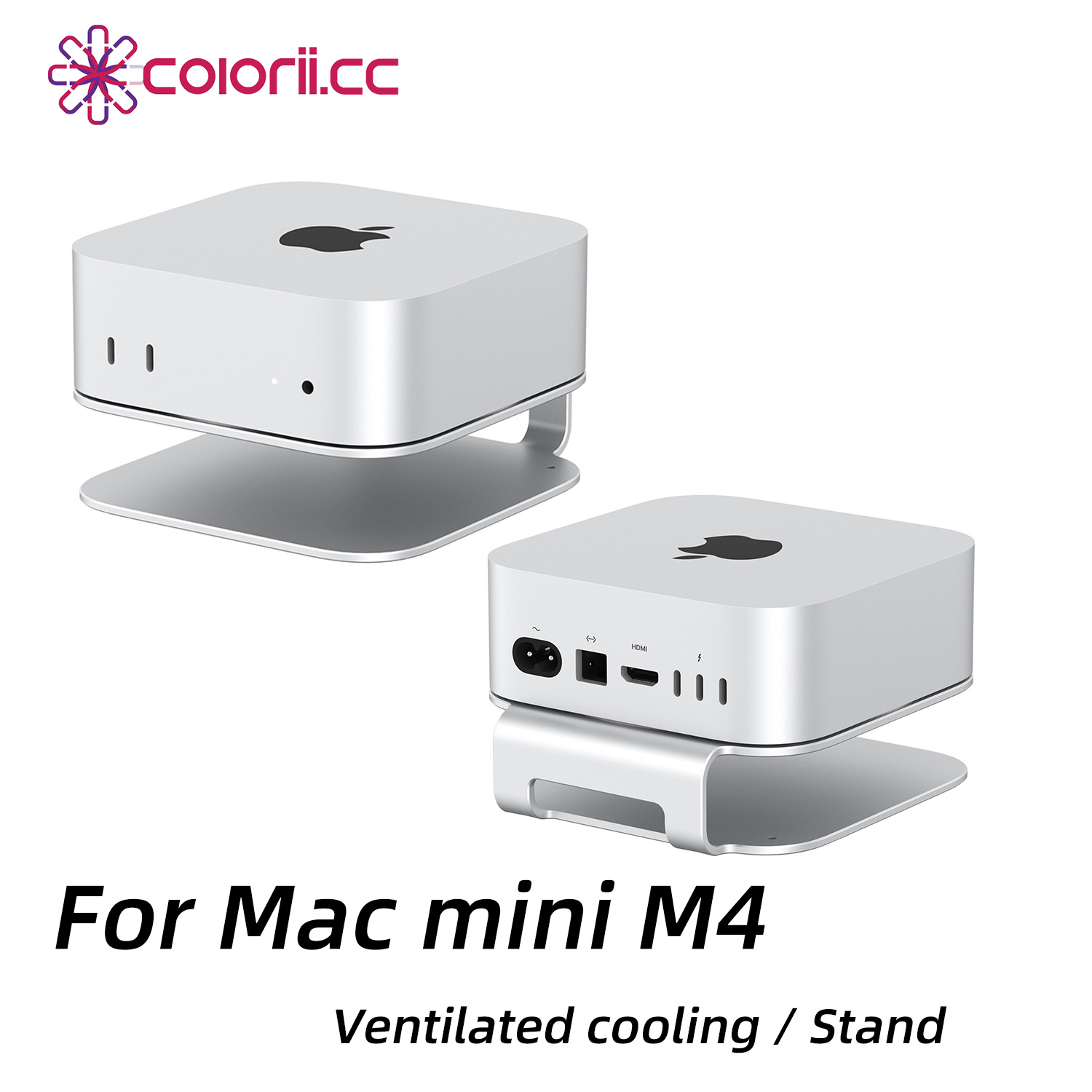 Laptop Stand Dock Aluminum - Colorii Desktop Stand for Mac Mini