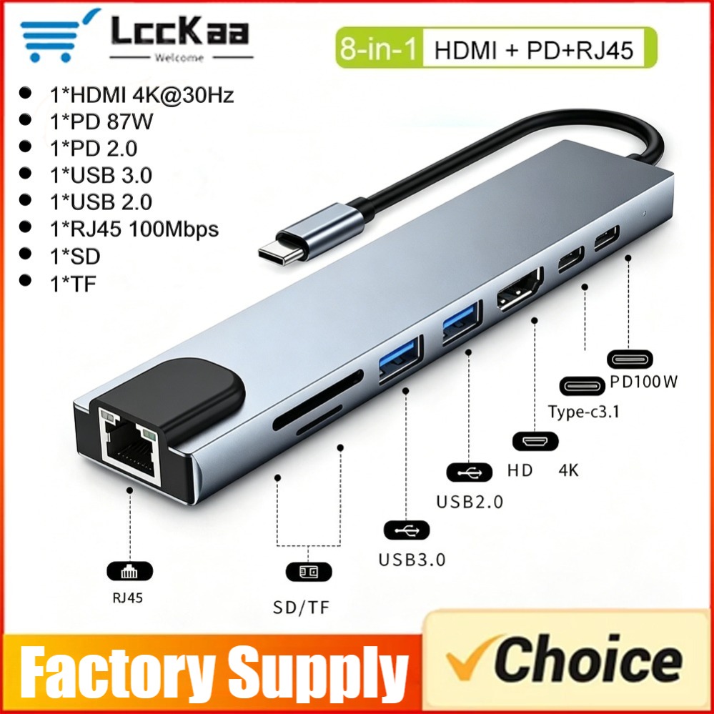 Usb C Hub Sd Card Reader 4K Hdmi - 8In1/2 7in1/2 USB C Hub Type