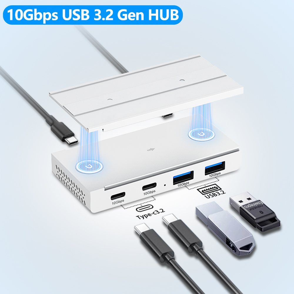 Docking Station For Macbook Pro - 10Gbps USB3.2 Gen2 HUB Desk Magnetic