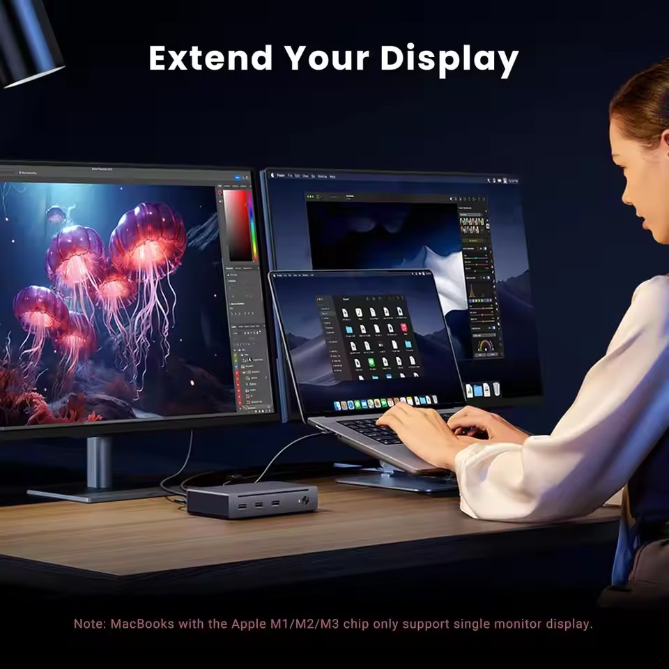 Thunderbolt Dock 3 Display - Thunderbolt 4 UGREEN Dock 8 in