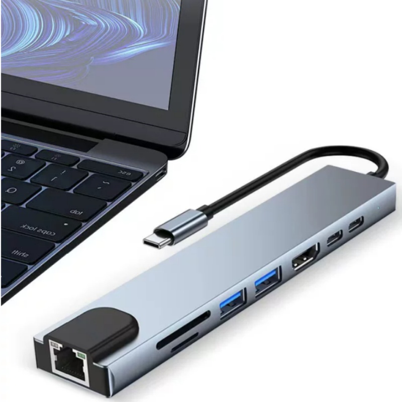 8-in-1 Type-C Expansion Dock w - огляд і ціна Usb C Hub Sd Card Reader 4K Hdmi