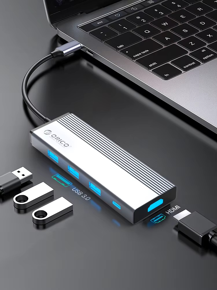ORICO 5 in 1 USB C Hub Multipo - огляд і ціна Docking Station For Macbook Pro