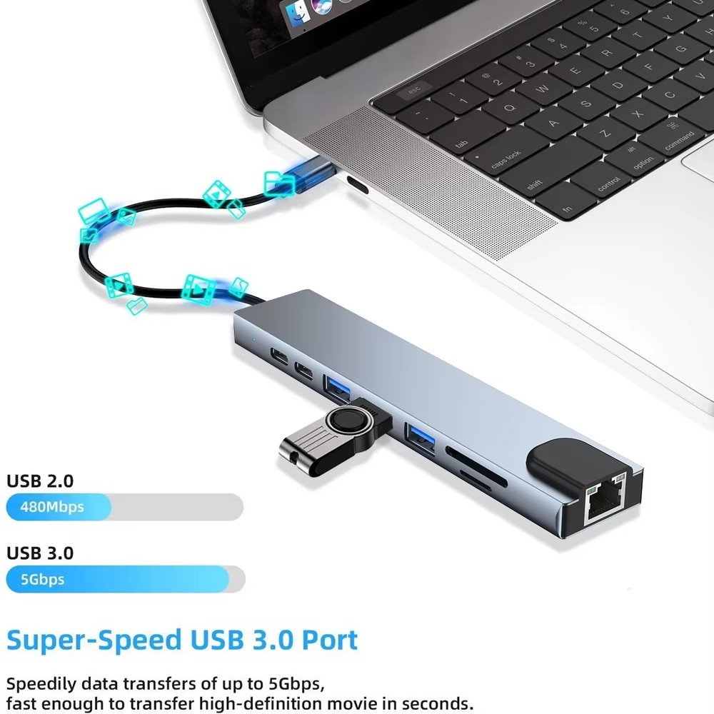 USB 3.0 Type C HUB USB C Docki - огляд і ціна Usb C Dock Dual Hdmi 4K