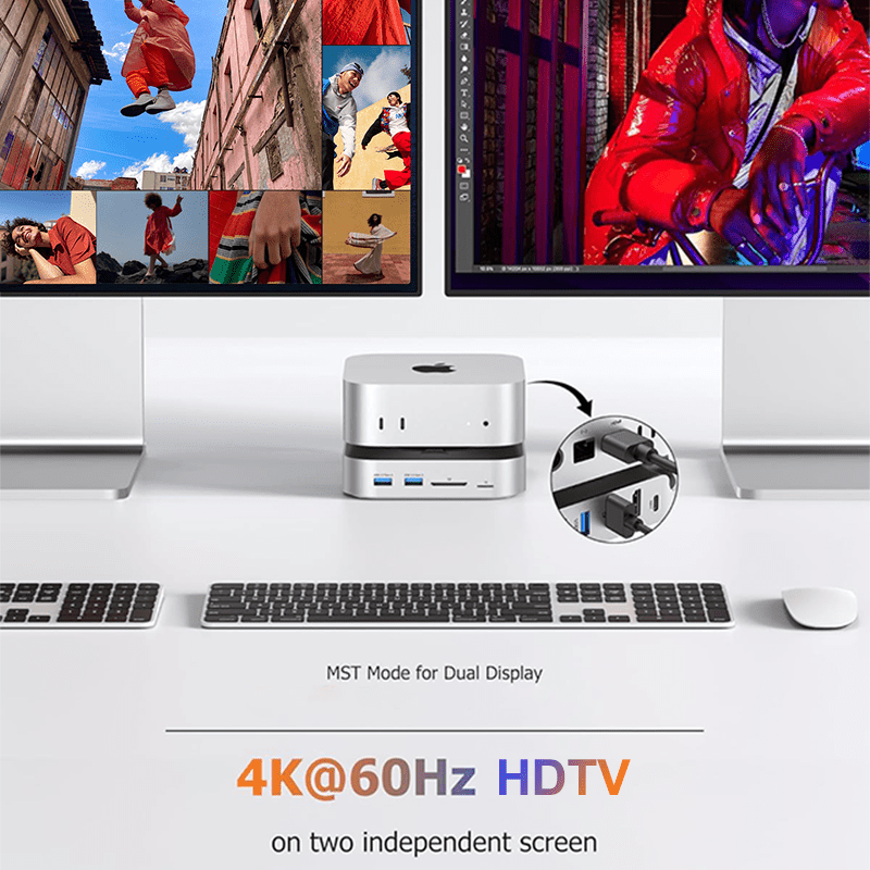 For Mac Mini M4 Docking Statio - огляд і ціна Docking Station Dual Monitor Dp Hdmi