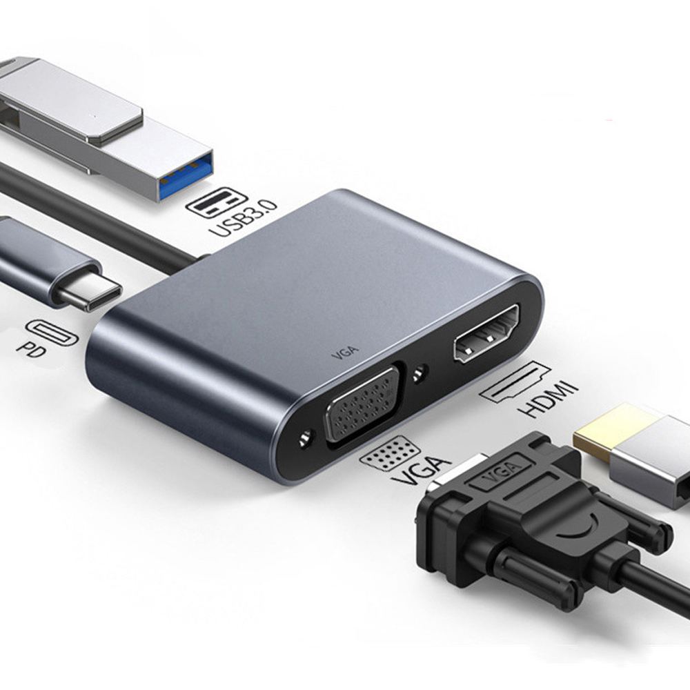 4 in 1 USB C Hub Multiport Ada - огляд і ціна Docking Station For Macbook Pro