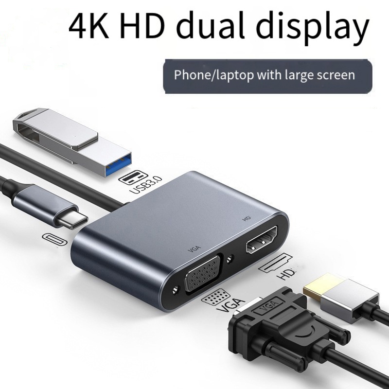 4 in 1 USB C Hub Multiport Ada - огляд і ціна Docking Station For Macbook Pro
