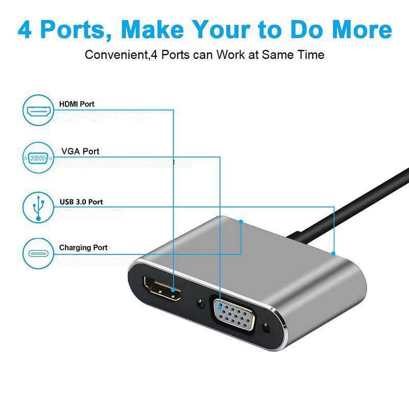 4 in 1 USB C Hub Multiport Ada - огляд і ціна Docking Station For Macbook Pro