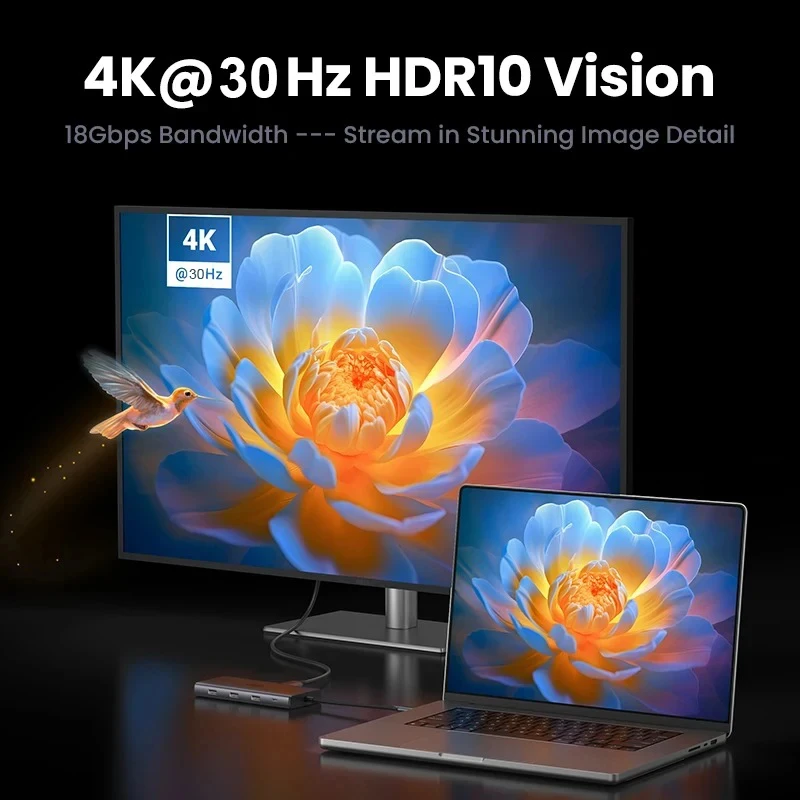 KEBIDUMEI USB C Hub 9 in 1 Doc - огляд і ціна Usb C Hub Sd Card Reader 4K Hdmi