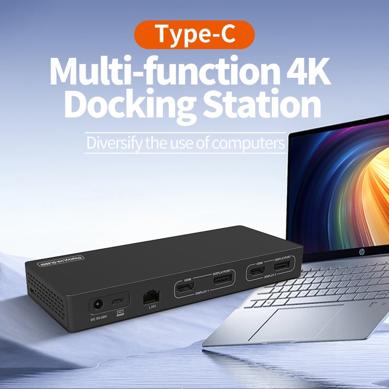14-In-1 Displaylink MST Dockin - огляд і ціна Docking Station Displaylink Dual 4K