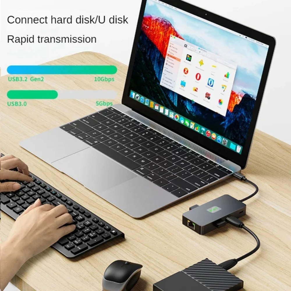 6-in-1 USB C Multiport Adapter - огляд і ціна Usb C Dock With 100W Pd