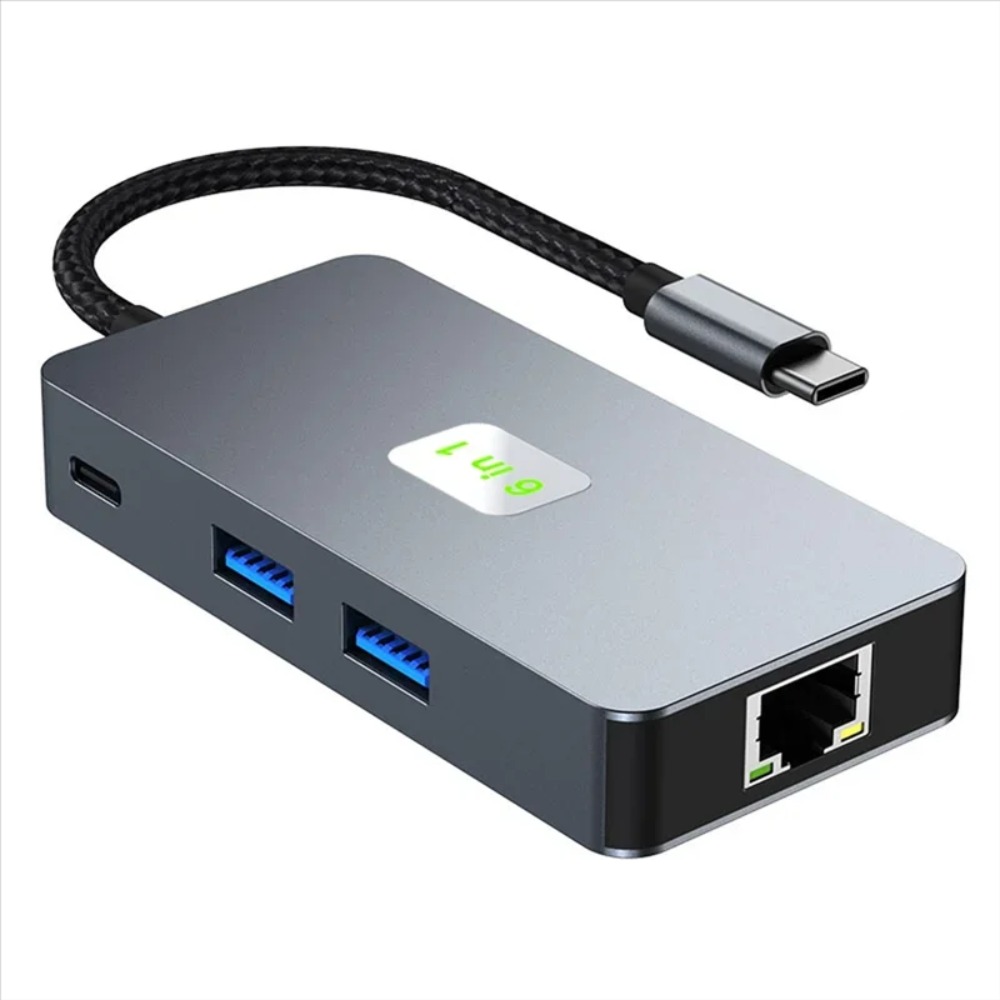 6-in-1 USB C Multiport Adapter - огляд і ціна Usb C Dock With 100W Pd