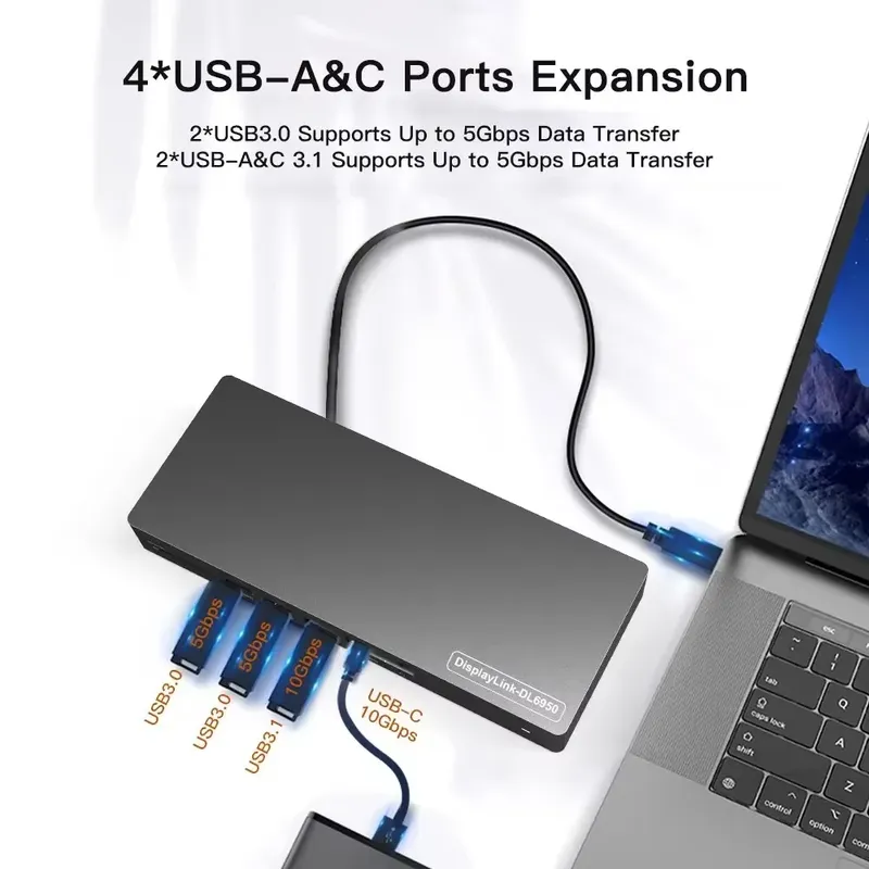 for Cheap 14 Ports USB C Docki - огляд і ціна Docking Station Displaylink Dual 4K
