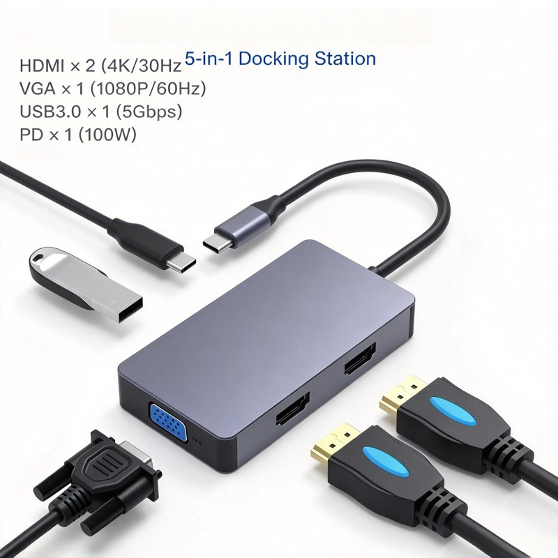 Type C Docking Station 12-in-1 - огляд і ціна Usb C Hub 12 In 1 Triple Display