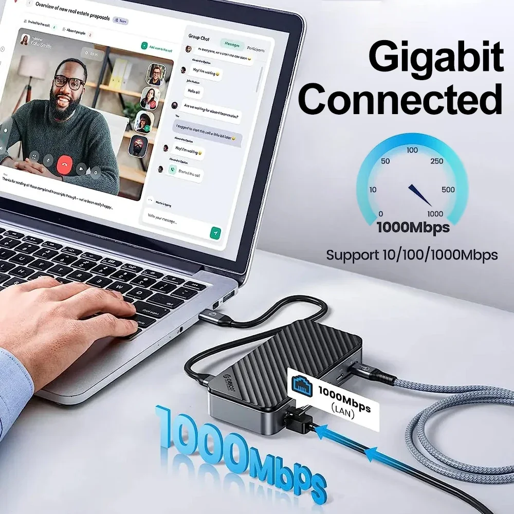 ORICO USB C HUB with Cooling F - огляд і ціна Usb C Hub Sd Card Reader 4K Hdmi