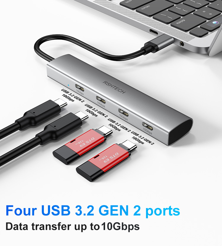 RSHTECH USB C Hub USB 3.2 Hub  - огляд і ціна Docking Station Thunderbolt 4
