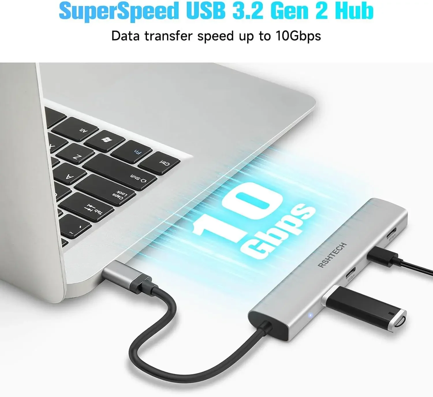RSHTECH USB C Hub USB 3.2 Hub  - огляд і ціна Docking Station Thunderbolt 4