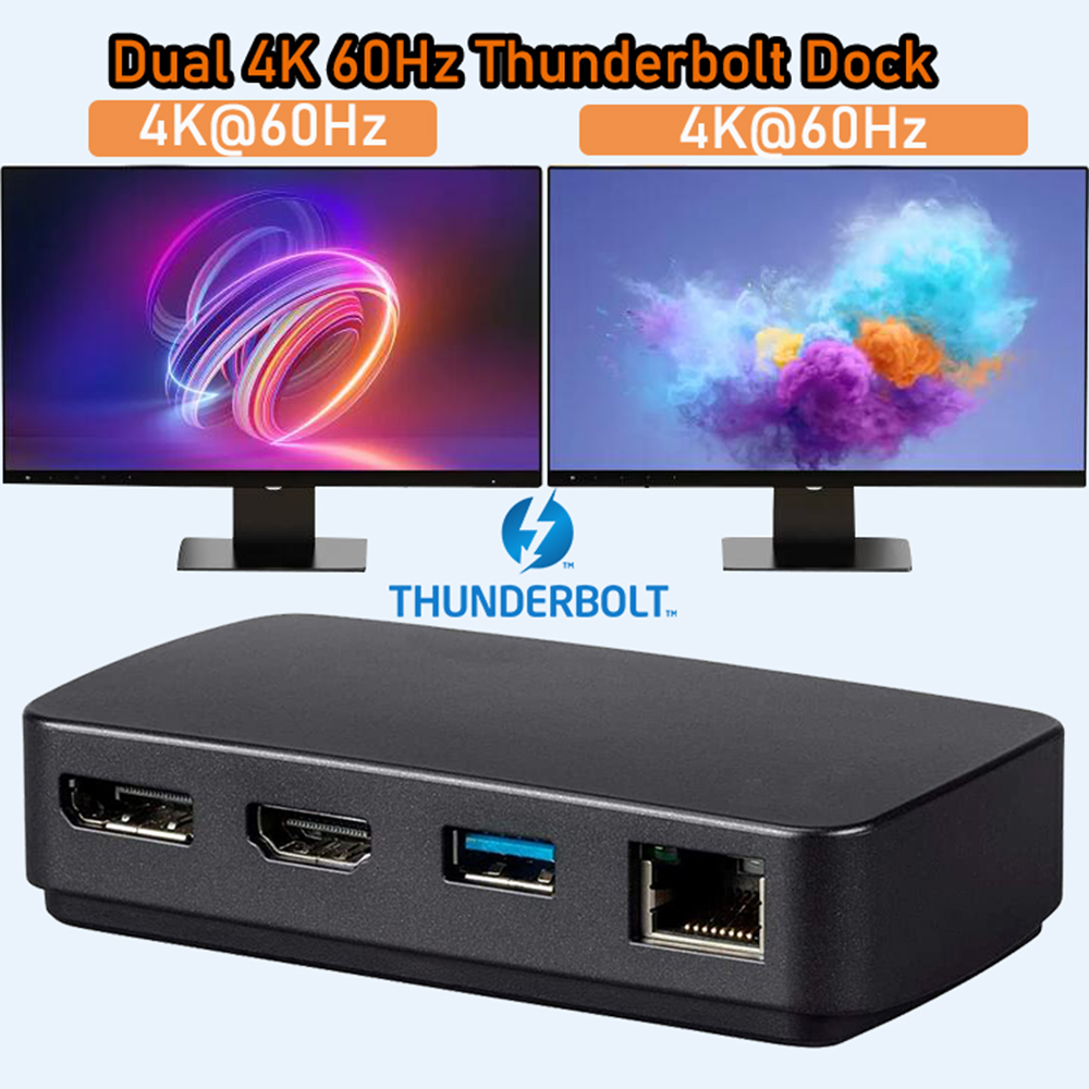 Thunderbolt 3 Docking Station  - огляд і ціна Docking Station Dual Monitor Dp Hdmi
