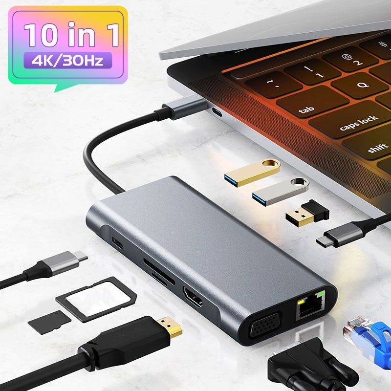 USB HUB USB Type C HUB HD Adap - огляд і ціна Usb C Dock With 100W Pd