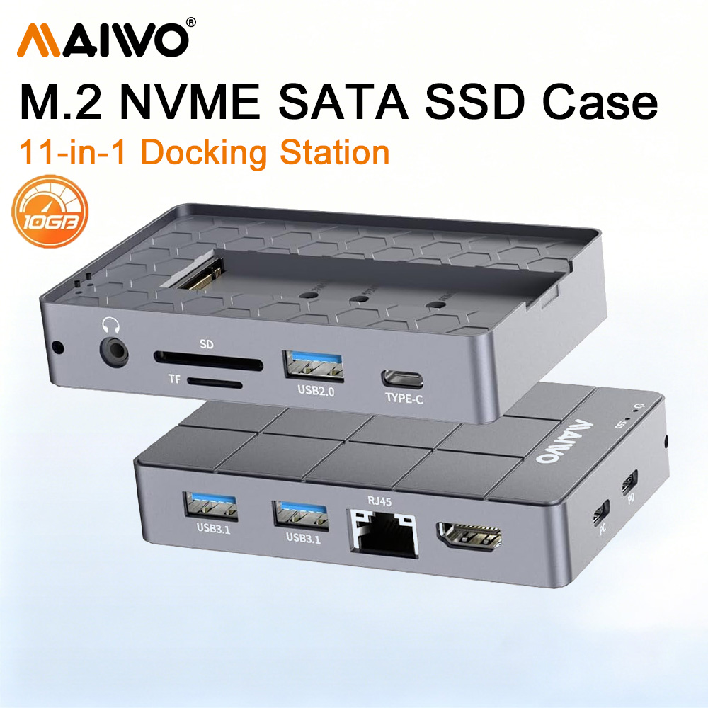 MAIWO M.2 NVME SATA SSD Enclos - огляд і ціна Usb C Hub With M.2 Nvme Slot