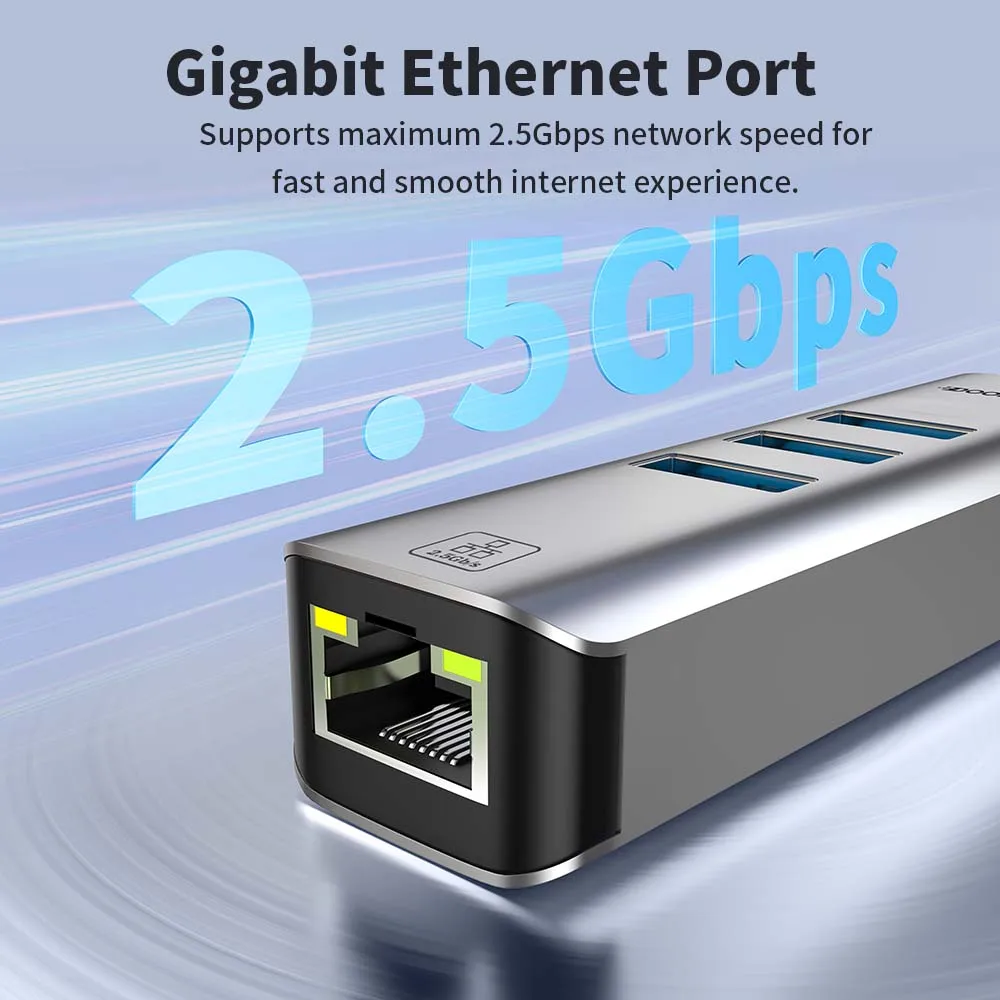 4 in 1 2500Mbps USB 3.0 Type-C - огляд і ціна Usb C Hub Ethernet 2.5G