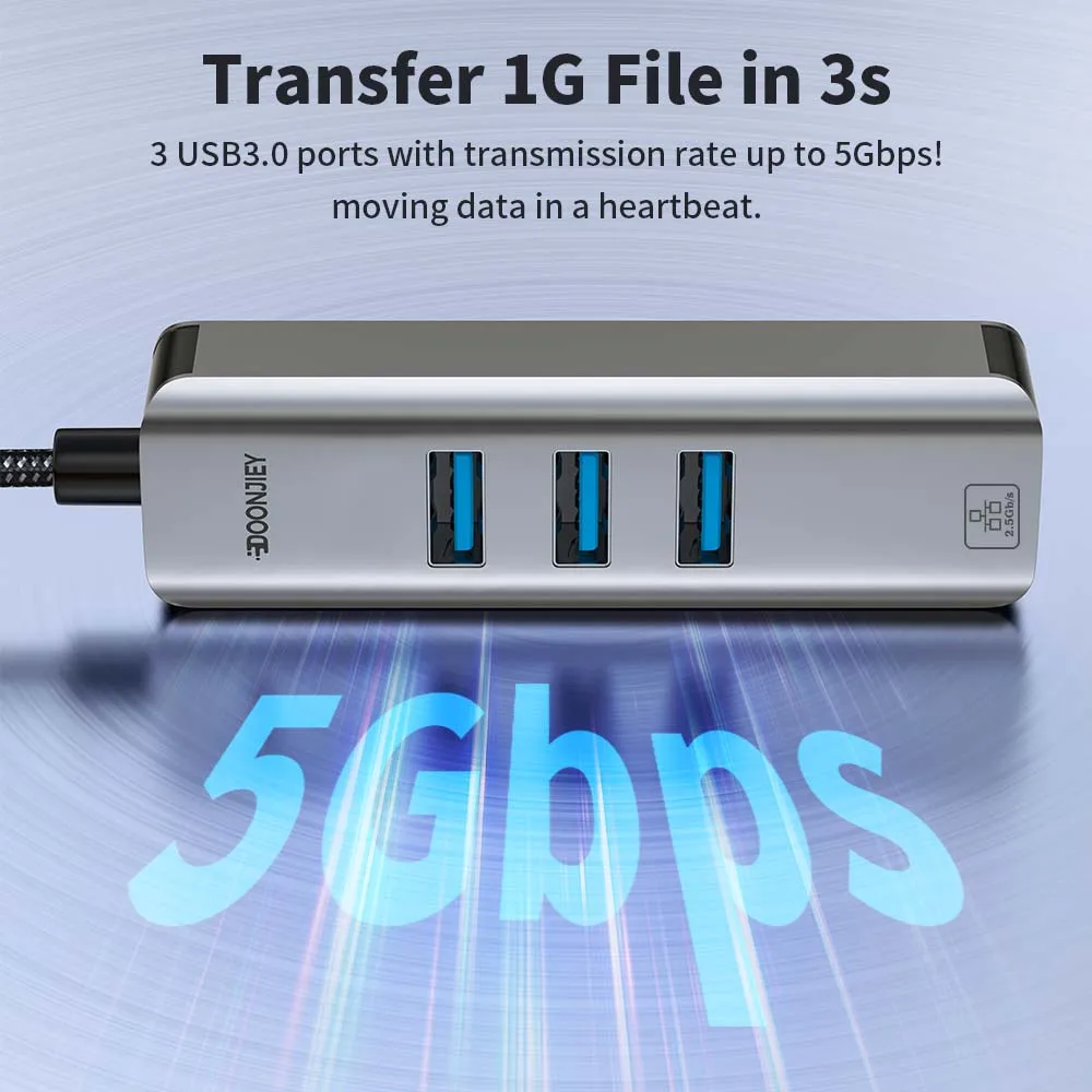 4 in 1 2500Mbps USB 3.0 Type-C - огляд і ціна Usb C Hub Ethernet 2.5G
