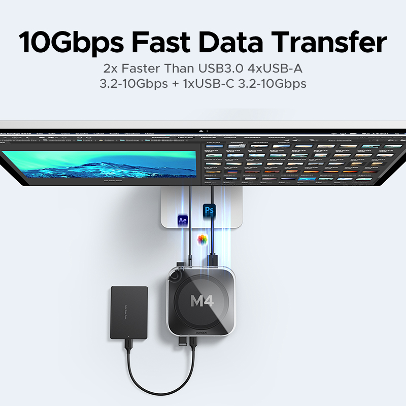 UGREEN Mac Mini Docking Statio - огляд і ціна Usb C Hub With M.2 Nvme Slot
