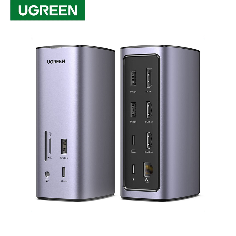 MAF UGREEN CM555 12 in 1 Docki - огляд і ціна Usb C Hub 12 In 1 Triple Display