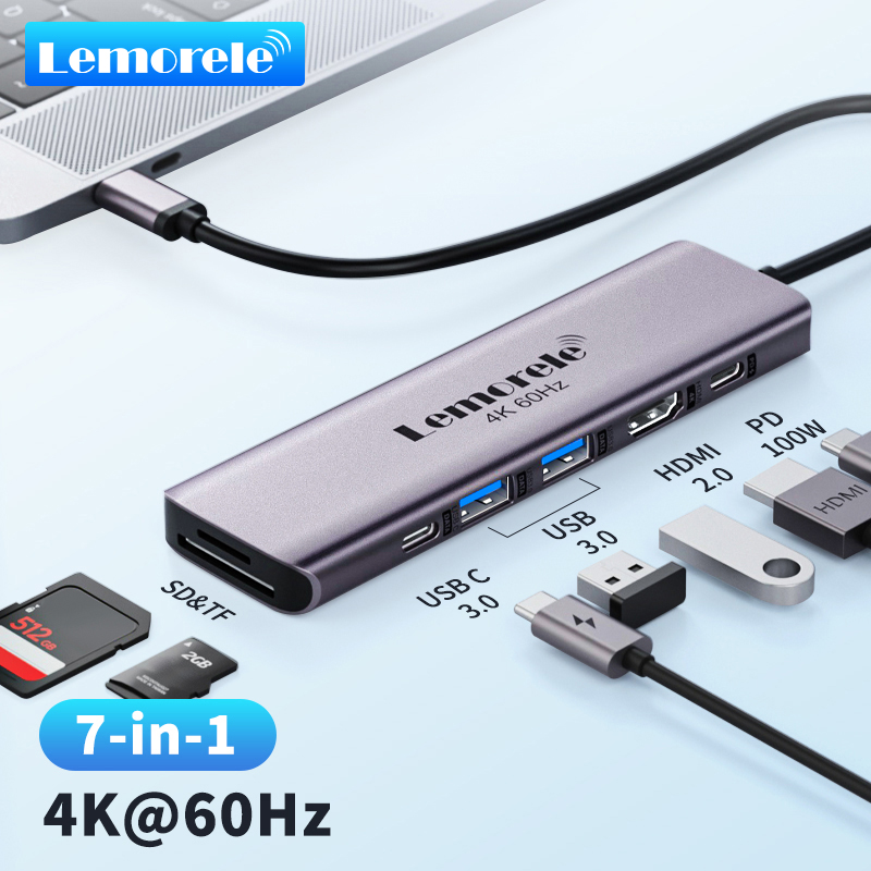 Lemorele 7-in-1 USB HUB Dockin - огляд і ціна Docking Station For Macbook Pro