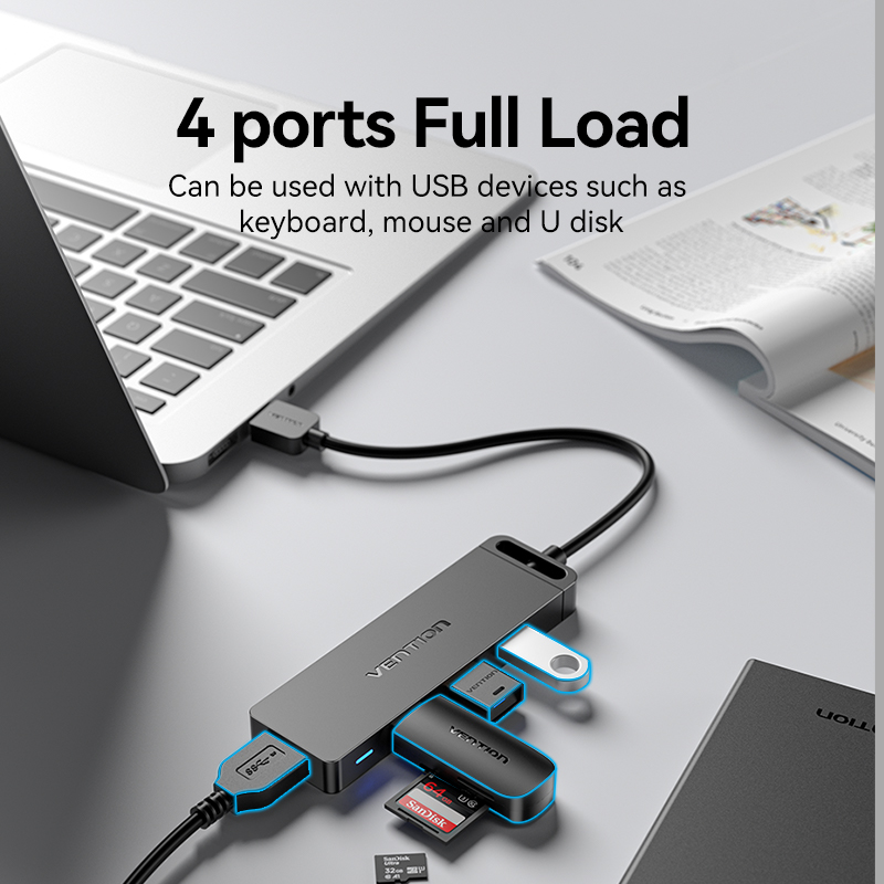 Vention USB C HUB 4 Ports USB  - огляд і ціна Docking Station For Macbook Pro