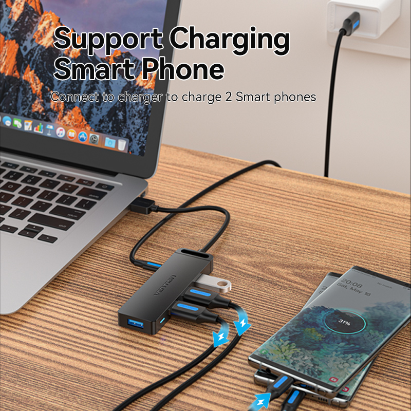 Vention USB C HUB 4 Ports USB  - огляд і ціна Docking Station For Macbook Pro