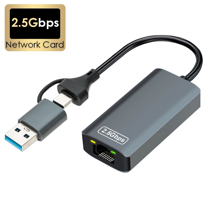 2500Mbps USB 3.0/Type C to RJ4 - огляд і ціна Usb C Hub Ethernet 2.5G