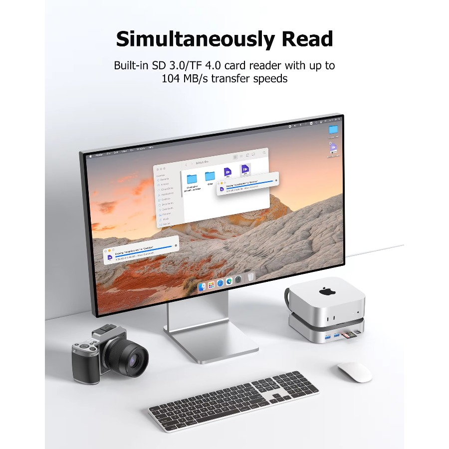 USB C Hub for Mac Mini M4 Dock - огляд і ціна Usb C Hub With M.2 Nvme Slot
