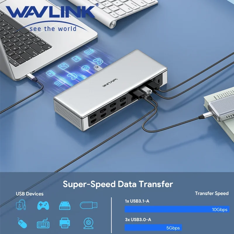AvaCoreWAVLINK DisplayLink USB - огляд і ціна Docking Station Displaylink Dual 4K