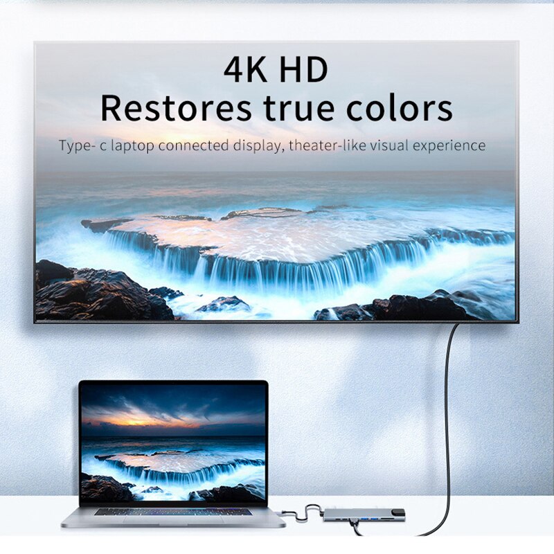 8in1 Type C Hub USB C 8 In 1 U - огляд і ціна Usb C Hub Sd Card Reader 4K Hdmi