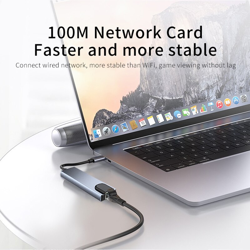 8in1 Type C Hub USB C 8 In 1 U - огляд і ціна Usb C Hub Sd Card Reader 4K Hdmi