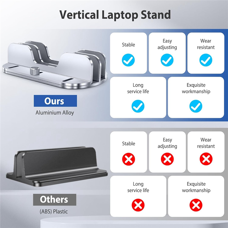 Superior-Vertical Laptop Stand - огляд і ціна Laptop Stand Dock Aluminum