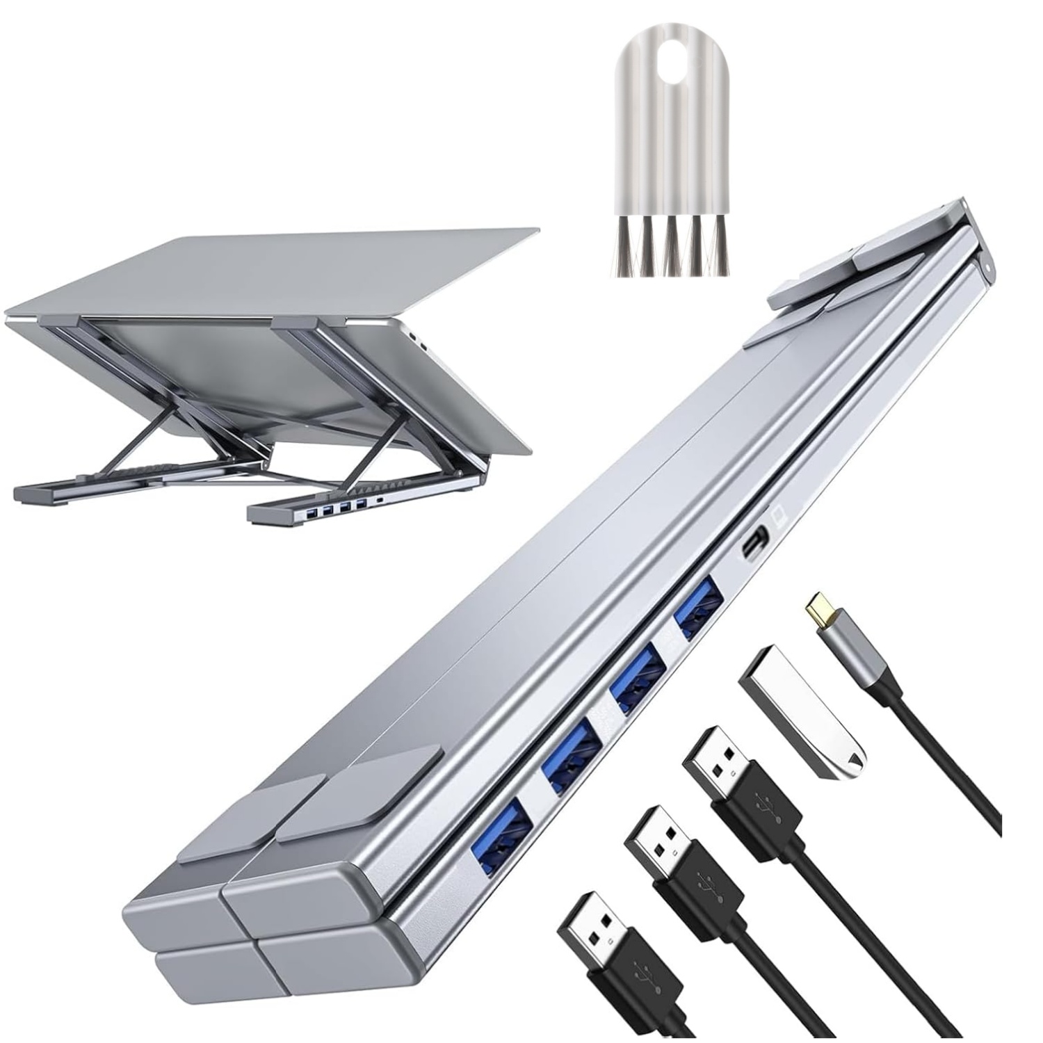 USB C Laptop Stand Dock, 4 USB - огляд і ціна Laptop Stand Dock Aluminum