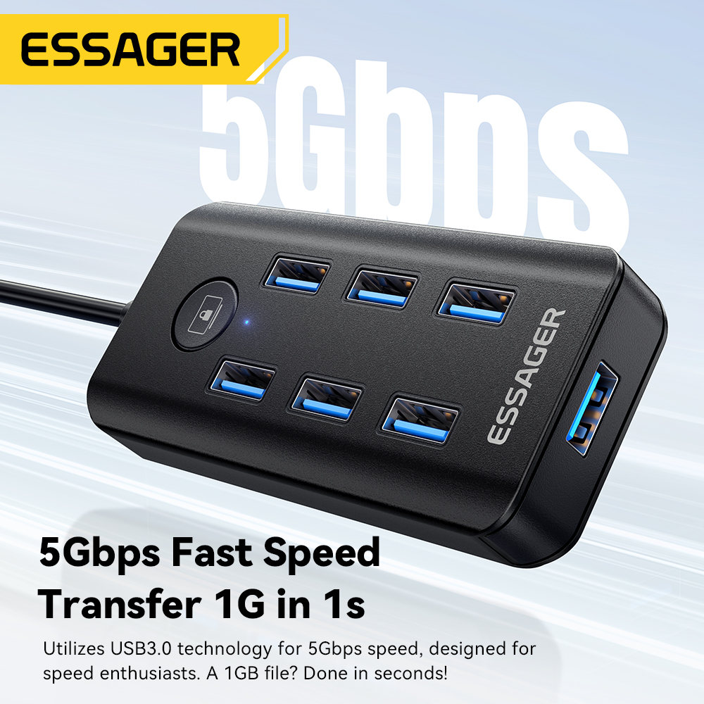 Essager 7-in-1 USB 3.0 Hub Mul - огляд і ціна Docking Station For Macbook Pro