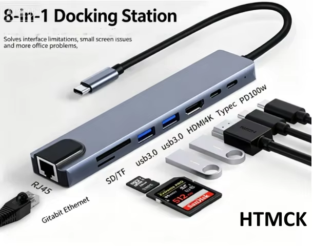 USB C Hub 8In1 7in2 7in1 Type  - огляд і ціна Usb C Hub Sd Card Reader 4K Hdmi