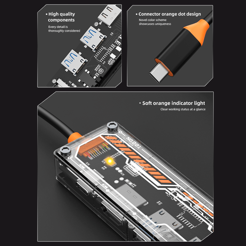 6-in-1 USB-C Hub for MacBook P - огляд і ціна Docking Station For Macbook Pro
