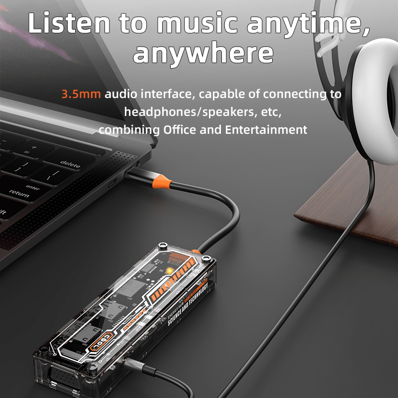 6-in-1 USB-C Hub for MacBook P - огляд і ціна Docking Station For Macbook Pro