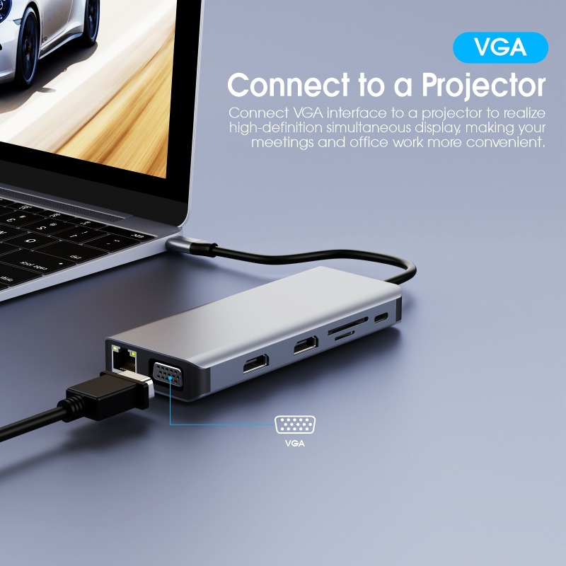 12 in 1 USB C Multiport Dock S - огляд і ціна Usb C Hub 12 In 1 Triple Display