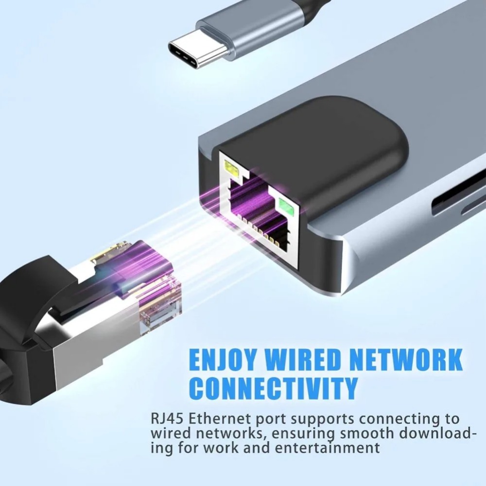 USB C Hub 8/7 in 1 4K HDMI Ada - огляд і ціна Usb C Hub Sd Card Reader 4K Hdmi