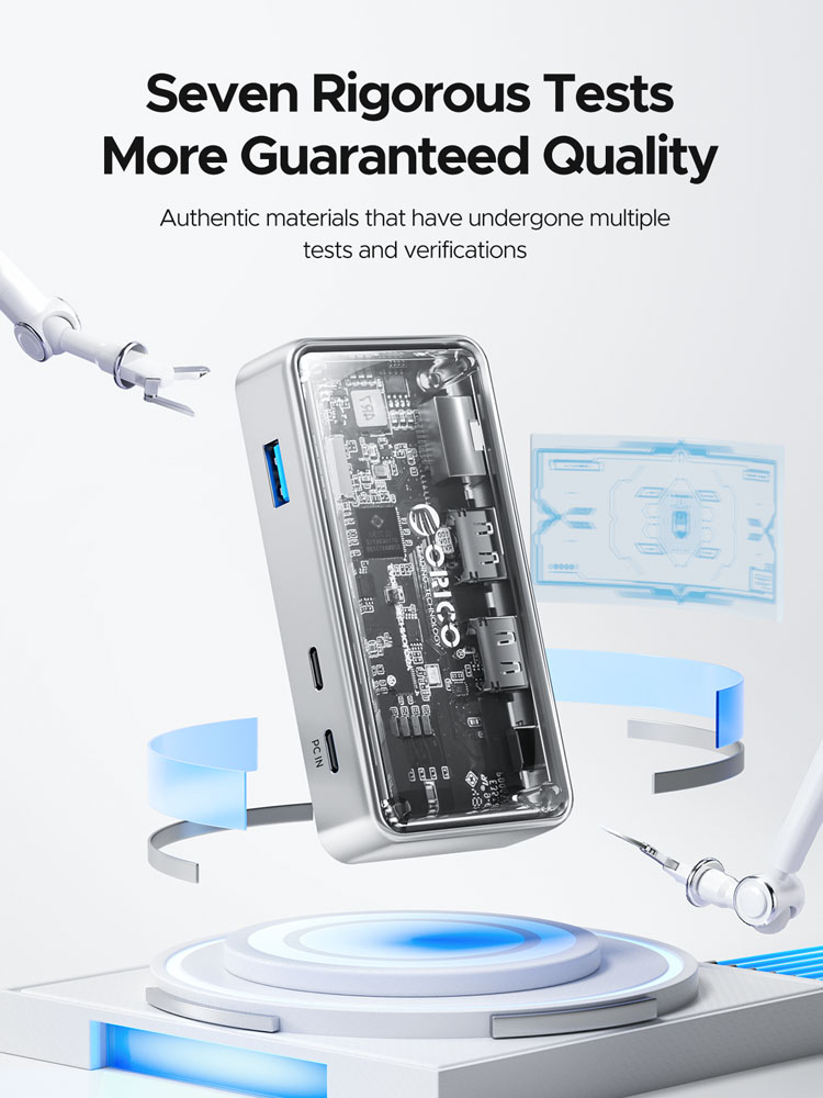 ORICO Transparent USB C Dockin - огляд і ціна Usb C Hub Ethernet 2.5G