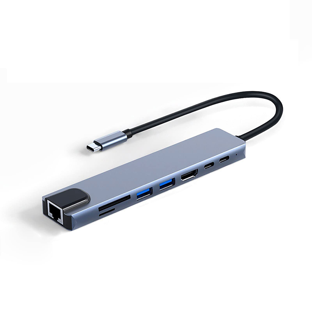 8 in 1 USB C Hub 4K@30Hz HDMI  - огляд і ціна Usb C Hub Sd Card Reader 4K Hdmi