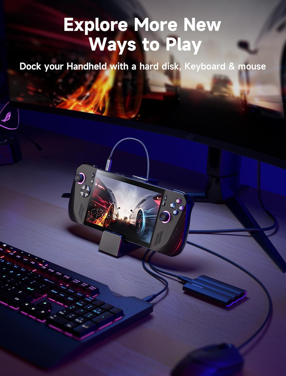 ROG Ally X Docking Station, 6- - огляд і ціна Usb C Dock With 100W Pd
