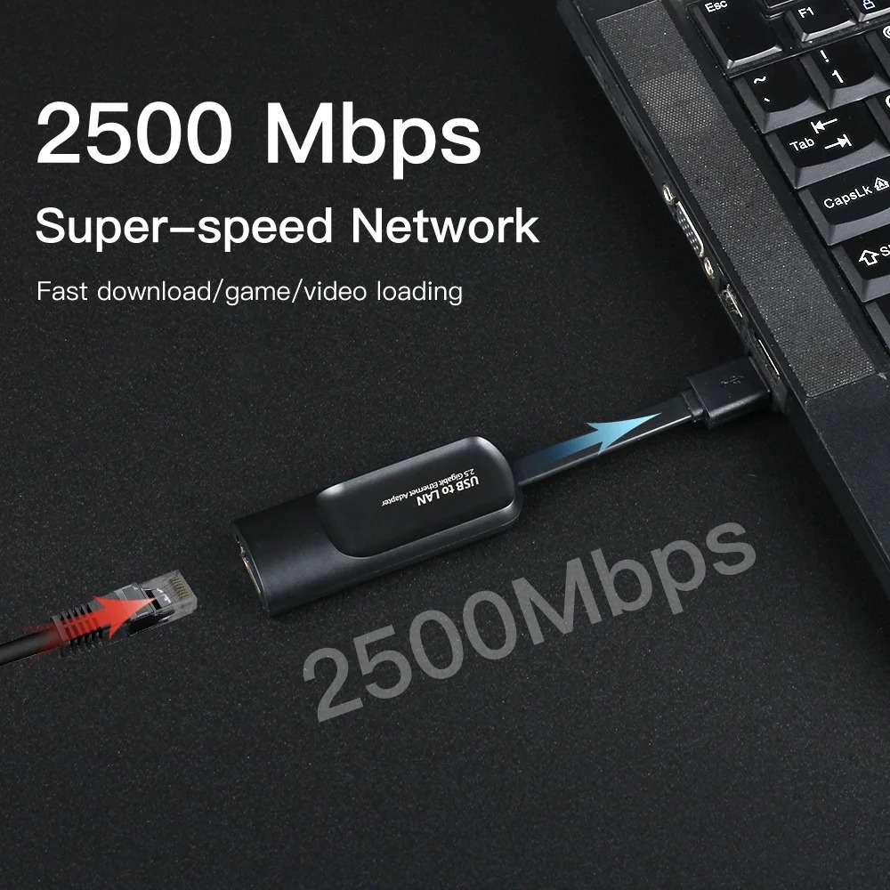 2500Mbps Ethernet Adapter 2.5G - огляд і ціна Usb C Hub Ethernet 2.5G