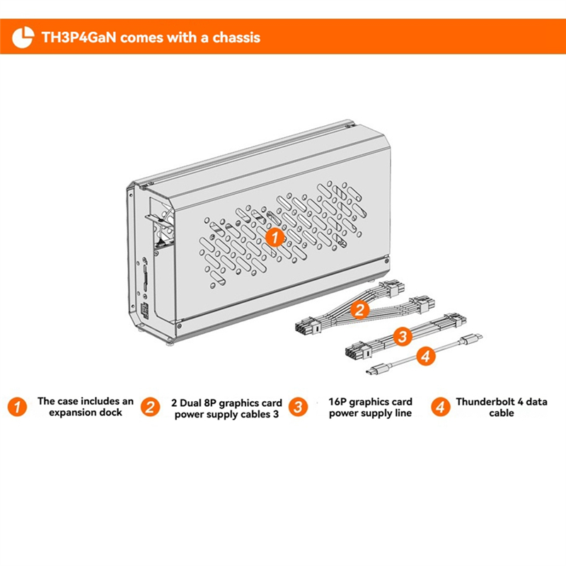 Th3p4gan A77P-V2 GPU Dock with - огляд і ціна Docking Station Thunderbolt 4