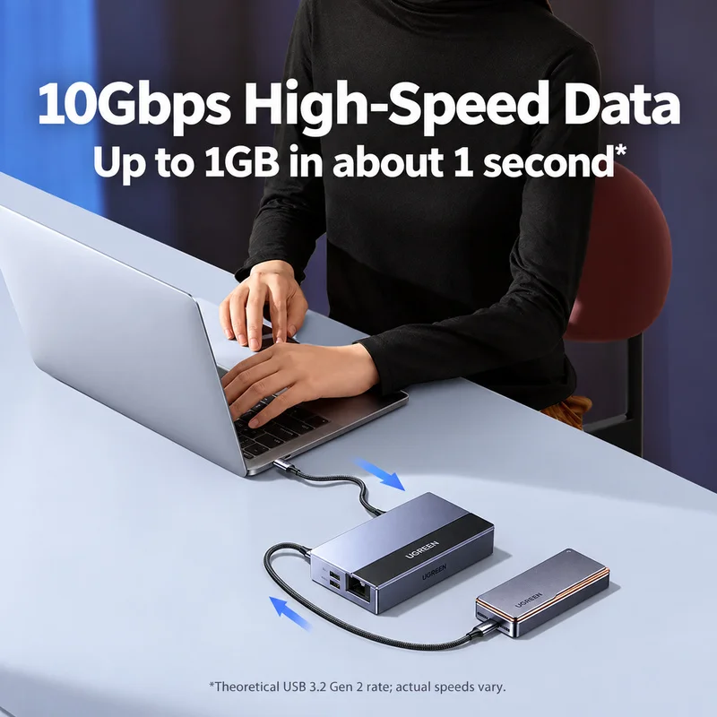UGREEN 55733 9-in-1 Steam Deck - огляд і ціна Usb C Dock With 100W Pd